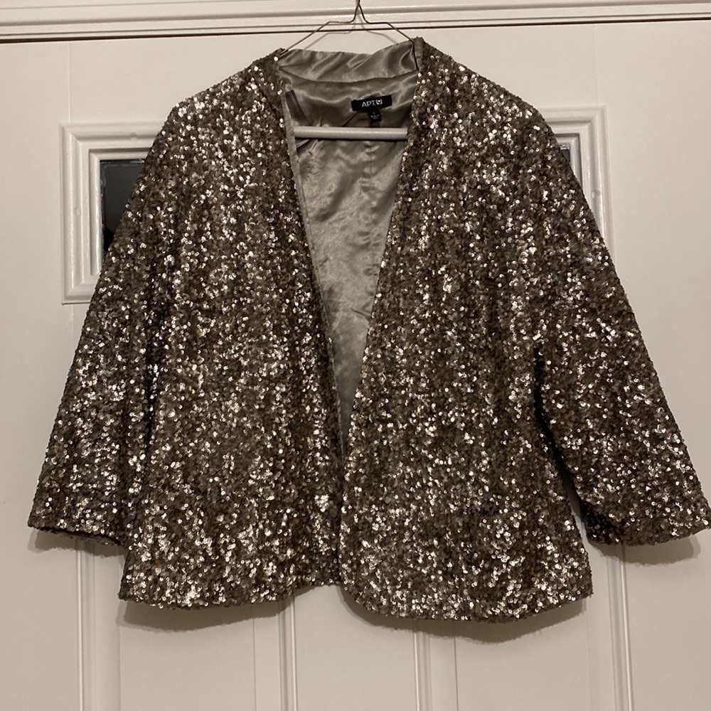 Gold and silver blazer